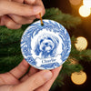 Custom Photo Ceramic Ornament - Personalized Pet Christmas Memorial Sympathy Gifts For Dogs, Cats - Forever Loved Always Remembered