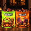 Custom LED Light Bucket Bag - Personalized Halloween Birthday Gifts For Kids - Here For The Candy