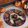 Custom Photo Shaped Doormat - Personalized Halloween Decor Birthday Gifts For Dog Cat Lovers, Dog Dad And Mom, Cat Owners - Spooky Paws Welcome