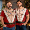 Custom Funny T-shirt - Personalized Christmas Birthday Gifts For Husband, Son, Grandson, Brother, Grandpa, Dad, Yourself - Santa Has Been Working Out