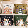 Custom Photo Corduroy Tote Bag - Personalized Birthday Gifts For Dog Cat Lovers, Dog Dad And Mom, Cat Owners - My Garden Of Little Joys
