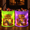Custom LED Light Bucket Bag - Personalized Halloween Birthday Gifts For Kids - Trick Or Treat, Little Spooky