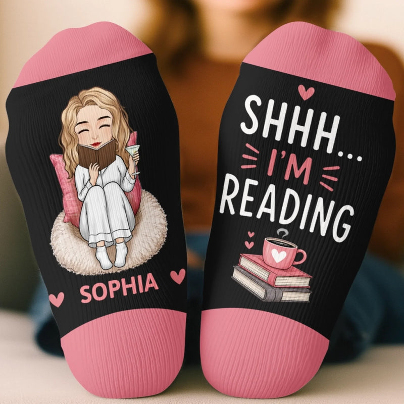 Custom Crew Socks - Personalized Bookish Gifts For Book Lovers, Bookworms, Readers - Pages Before Plans