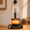 Custom Photo Candle Warmer Lamp - Personalized   Pet Memorial Sympathy Gifts For Dogs, Cats - Angel Paws In Light