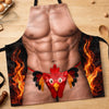 Custom Funny Apron With Pocket - Personalized Birthday Gifts For Husband, Son, Grandson, Brother, Grandpa, Dad, Yourself - Built For Good Times