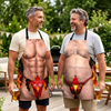 Custom Funny Apron With Pocket - Personalized Birthday Gifts For Husband, Son, Grandson, Brother, Grandpa, Dad, Yourself - Built For Good Times