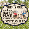 Custom Shaped Metal Sign - Personalized Anniversary Wedding Gifts For Husband And Wife, Him And Her - A Little Slice Of Heaven
