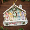 Custom Sea Glass Acrylic Ornament - Personalized Christmas Birthday Gifts For Mom, Dad, Brother, Sister - Cozy Christmas Memories