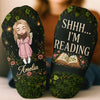 Custom Crew Socks - Personalized Bookish Gifts For Book Lovers, Bookworms, Readers - Living Inside A Fictional Story