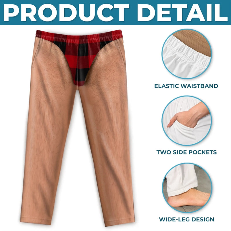 Custom Funny Pajama Pants - Personalized Christmas Birthday Gifts For Husband, Son, Grandson, Brother, Grandpa, Dad, Yourself - Lazy Days In Wild Style