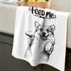 Custom Photo Kitchen Towel - Personalized Birthday Gifts For Dog Cat Lovers, Dog Dad And Mom, Cat Owners - My Pet Needs Me