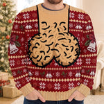 Custom Funny Ugly Sweatshirt - Personalized Christmas Birthday Gifts For Husband, Son, Grandson, Brother, Grandpa, Dad, Yourself - Jingle Balls All The Way Today