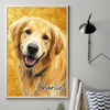 Custom Photo Vertical Poster - Personalized Pet Memorial Sympathy Gifts For Dogs, Cats  - Always Loved, Always Missed