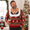 Custom Funny Ugly Sweatshirt - Personalized Christmas Birthday Gifts For Husband, Son, Grandson, Brother, Grandpa, Dad, Yourself - Light Up The Holiday Party