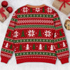 Custom Funny Ugly Sweatshirt - Personalized Christmas Birthday Gifts For Husband, Son, Grandson, Brother, Grandpa, Dad, Yourself - Light Up The Holiday Party