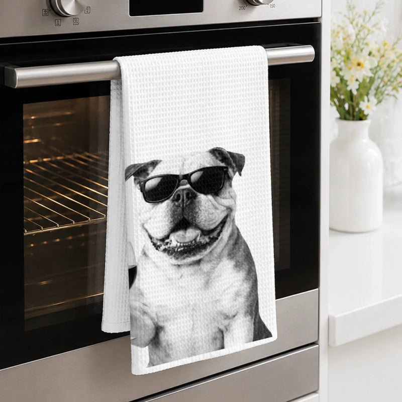 Custom Photo Funny Kitchen Towel - Personalized Birthday Gifts For Dog Cat Lovers, Dog Dad And Mom, Cat Owners - Cool Paws Only