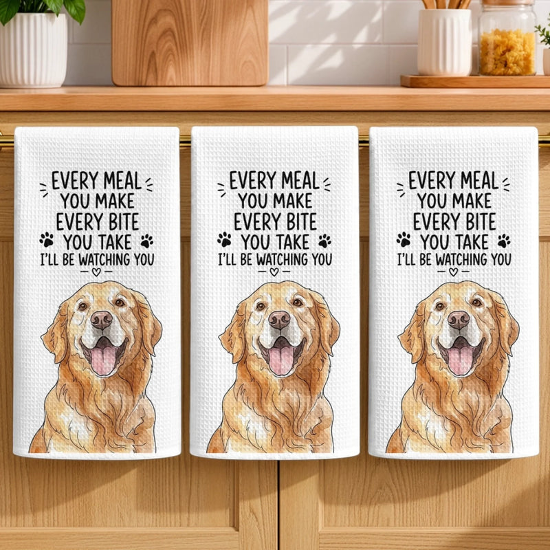 Custom Photo Kitchen Towel - Personalized Birthday Gifts For Dog Cat Lovers, Dog Dad And Mom, Cat Owners - Where Paws Meet Home