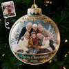 Custom Photo Acrylic Ornament - Personalized Christmas Birthday Gifts For Women, Besties, Sisters, BFF - Good Vibes Hang Here