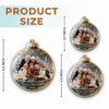 Custom Photo Acrylic Ornament - Personalized Christmas Birthday Gifts For Women, Besties, Sisters, BFF - Good Vibes Hang Here