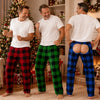 Custom Funny Pajama Pants - Personalized Christmas Birthday Gifts For Husband, Son, Grandson, Brother, Grandpa, Dad, Yourself - Chilly Breeze In The Back
