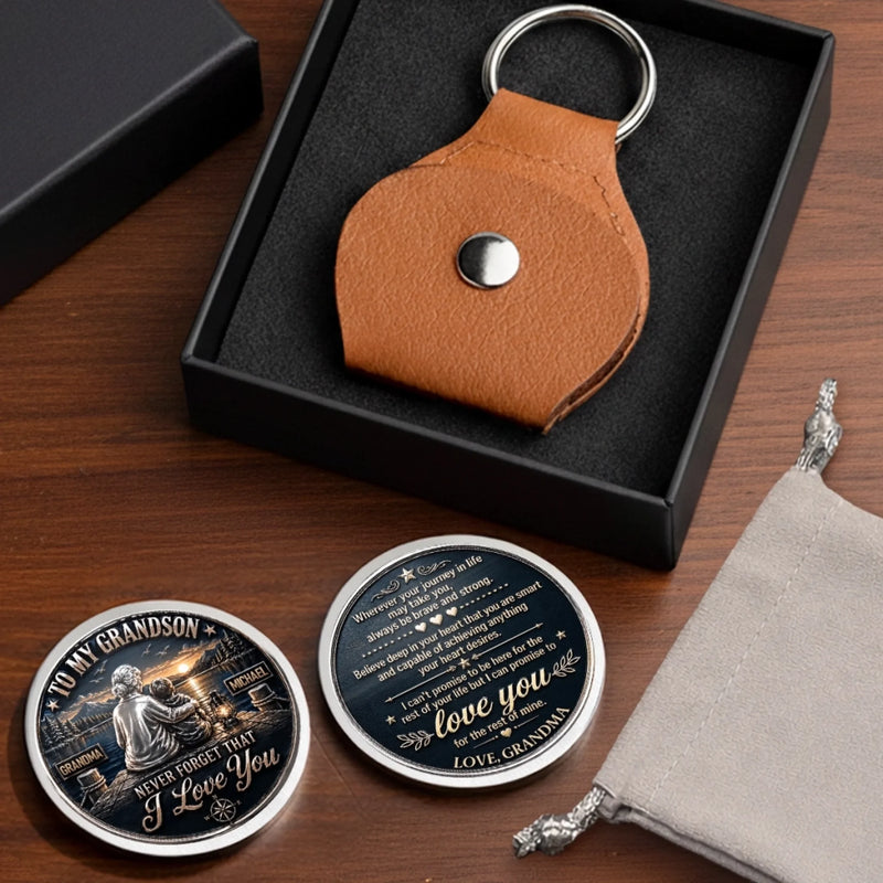 Custom Pocket Hug - Personalized Birthday Gifts For Grandson - Always My Little Man