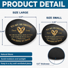 Custom Printed Rock - Personalized Anniversary Wedding Gifts For Husband And Wife, Him And Her - Forever Grounded In Love
