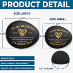 Custom Printed Rock - Personalized Anniversary Wedding Gifts For Husband And Wife, Him And Her - Forever Grounded In Love