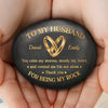 Custom Printed Rock - Personalized Anniversary Wedding Gifts For Husband And Wife, Him And Her - Forever Grounded In Love