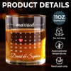 Custom Whiskey Glass - Personalized Anniversary Wedding Gifts For Husband And Wife, Him And Her - Cheers To Forever Love