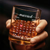 Custom Whiskey Glass - Personalized Anniversary Wedding Gifts For Husband And Wife, Him And Her - Cheers To Forever Love