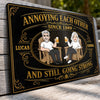 Custom Home Decor Metal Sign - Personalized Anniversary Wedding Gifts For Husband And Wife, Him And Her - Still Going Strong, Cheers