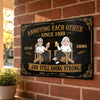 Custom Home Decor Metal Sign - Personalized Anniversary Wedding Gifts For Husband And Wife, Him And Her - Forever Annoying, Forever Loved