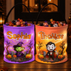 Custom LED Light Bucket Bag - Personalized Halloween Birthday Gifts For Kids - Trick Or Treat, Smell My Feet