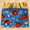 Custom Funny Patriotic Men Swim Trunks - Personalized Summer Vacation And Travel Gifts For Husband, Son, Grandson, Brother, Grandpa, Dad, Yourself - Tropical Mode Is Fully On