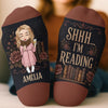 Custom Crew Socks - Personalized Bookish Gifts For Book Lovers, Bookworms, Readers - Lost In My Favorite Novel Today