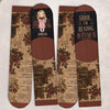 Custom Crew Socks - Personalized Bookish Gifts For Book Lovers, Bookworms, Readers - Lost In My Favorite Novel Today
