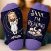 Custom Crew Socks - Personalized Bookish Gifts For Book Lovers, Bookworms, Readers - A Good Story Never Really Ends