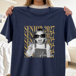 Custom Photo Senior 2027 Graduation Gifts - Personalized Comfort T-Shirt