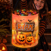Custom LED Light Bucket Bag - Personalized Halloween Birthday Gifts For Kids - Halloween Magic Starts Here