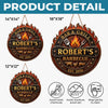 Custom BBQ Shaped Wood Sign - Personalized Grilling Gifts For BBQ Lovers, Husband, Son, Grandson, Brother, Grandpa, Dad, Yourself - Grill Master At Work