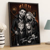Custom Photo Vampire Portrait Vertical Poster - Personalized Halloween Decor Birthday Gifts For Mom, Dad, Brother, Sister - Frightfully Fun Family