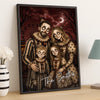 Custom Photo Clown Portrait Vertical Poster - Personalized Halloween Decor Birthday Gifts For Mom, Dad, Brother, Sister - Just A Bunch Of Boo Crew