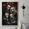 Custom Photo Skeleton Portrait Vertical Poster - Personalized Halloween Decor Birthday Gifts For Mom, Dad, Brother, Sister - We Put The Boo In Family