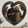 Custom Shaped Metal Sign - Personalized Anniversary Wedding Gifts For Husband And Wife, Him And Her - Forever To Go