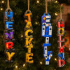 Custom Letter Wooden Ornament - Personalized Christmas Birthday Gifts For Mom, Dad, Brother, Sister, Kids, Sports Fans, Sports Lovers - Level Up Your Daily Fun