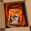Custom LED Light Bucket Bag - Personalized Halloween Birthday Gifts For Dog Cat Lovers, Dog Dad And Mom, Cat Owners - Trick Or Treat, Paws