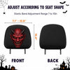 Custom Photo Car Headrest Covers - Personalized Halloween Decor Birthday Gifts For Mom, Dad, Brother, Sister - Haunted Rides All Night