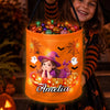Custom Photo LED Light Bucket Bag - Personalized Halloween Birthday Gifts For Kids - Born To Be Spooky