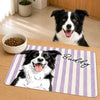 Custom Photo Pet Feeding Mat - Personalized Birthday Gifts For Dog Cat Lovers, Dog Dad And Mom, Cat Owners - Fur Baby, Sweet Love
