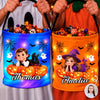 Custom Photo LED Light Bucket Bag - Personalized Halloween Birthday Gifts For Kids - Born To Be Spooky
